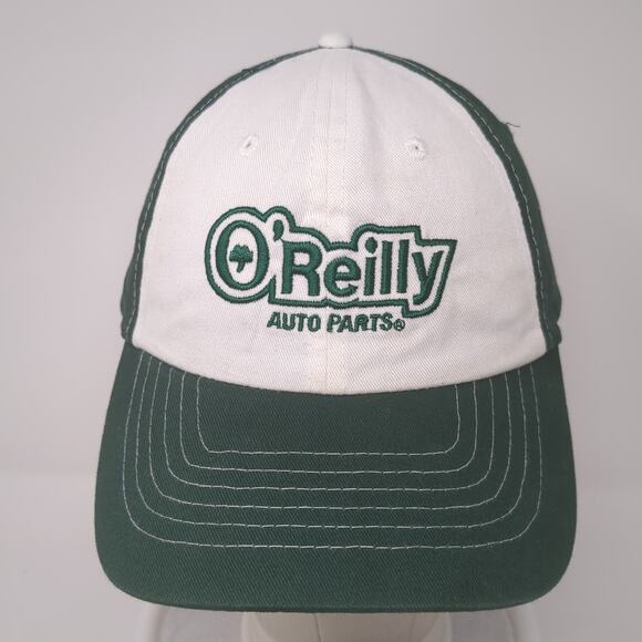 O'Reilly Auto Parts Strapback Baseball Cap Green One Size Adjustable Embroidered - Picture 2 of 9